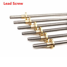 T8x12 Lead Screw Lead 12mm Stainless Trapezoidal Rod Acme Threaded Amp Brass Nut