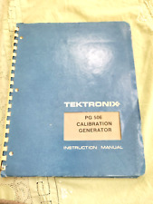New Listingtektronix Pg 506 Calibration Generator Instruction Manual 070 1740 01