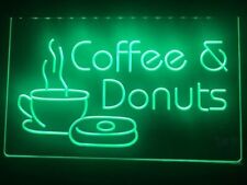 Coffee Amp Donuts Led Neon Light Sign Bar Club Pub Cafe Shop Advertise Decor Gift