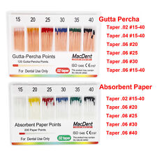 Macdent Dental Endodontic Gutta Percha Point Amp Absorbent Paper Obturation Points