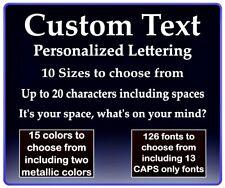 Custom Text Vinyl Decal Personalized Lettering Window Yeti Cup Sticker 10 Sizes
