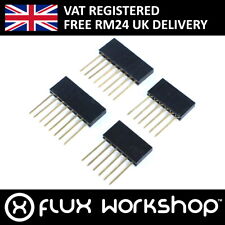 Stackable Pin Headers 2x6 2x8 254mm Pitch Long Arduino Shield Flux Workshop