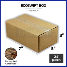 25 7x5x3 Ecoswift Cardboard Packing Moving Shipping Boxes Corrugated Box Cartons