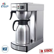New Commercial Carafe Coffee Maker Machine Stainless Brewer Cafe Office Nsf
