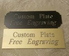 Engraved Plate Trophy Taxidermy 1x 3 Gold Or Black Aluminum Free Engraving
