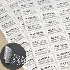 88 Pcs Warranty Void Barcode Security Stickers Tamper Evident Label Seals Us