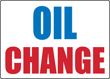 Oil Change Auto Repair Shop Storefront Window Adhesive Vinyl Sign Decal