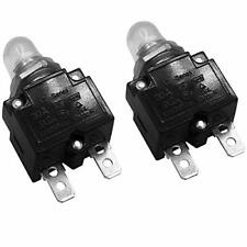 Zookoto 2pcs 30a Dc50v Ac125 250v Push Button Reset Circuit Breakers With Qui