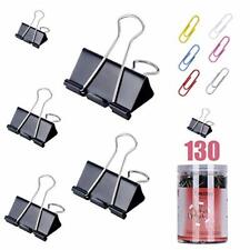 Binder Clips Assorted Sizes 130 Pcs Paper Clamps Assorted Sizes For Home Scho