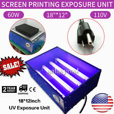 Us 110v 60w 18x12in Uv Exposure Unit Silk Screen Printing Plate Making Equipment