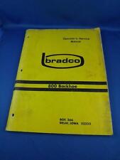 Bradco Operators Service Manual 800 Backhoe 3 Point Hitch