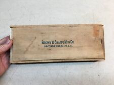 New Listingvtg Brown Amp Sharpe Mfg Co Micrometer Set Withwooden Box