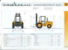 Fork Lift Truck Brochure Jcb 926 930 Rough Terrain C2003 Lt312