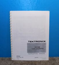 Tektronix Dc508 1ghz Counter Instruction Manual
