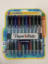 Papermate Clearpoint Mechanical Pencil 2 07 10 Count Jumbo Eraser Multi Colors