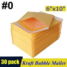 30pcs 0 6x10 Kraft Bubble Mailers Padded Self Seal Shipping Bags Envelopes