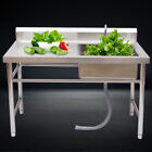 Stainless Steel Commercial Sink Bowl Kitchen Catering Prep Table1 Compartment