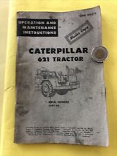 Vintage Caterpillar 621 Tractor Bulldozer Maintenance Amp Operation Book Catalog