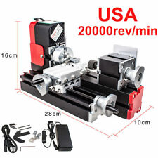 20000rmin Mini Miniature Multifunction Diy Metal Motorized Lathe Machine Set