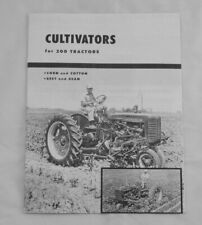 Ih Mccormick Cultivators For Farmall 200 Tractor Brochure 2 Amp 6 Row C Super C Sc