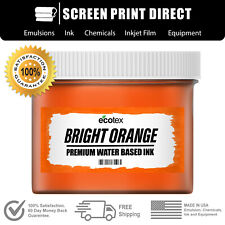 Ecotex Fluorescent Bright Orange Water Based Ready To Use Discharge Ink Quart