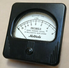 Vintage Motorola Decibel Panel Meter Simpson Electric Co Chicago Usa