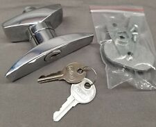 Curved T Handle Latch Cam Lock With2 Keys Cabinet Cupboard Locker New