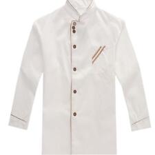 Unisex Kitchen Chef Long Sleeve Uniform Top Jacketcoat Cooker Work Clothes Mp