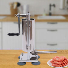 New Listing3l Vertical Sausage Stuffer Machine Filler Meat Tools8 Stuffing Tubes Suction