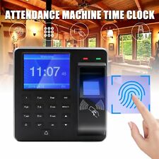 Biometric Fingerprint Checking In Attendance Machine Office Employee Time Clock