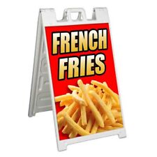 French Fries Signicade 24x36 Aframe Plastic Sidewalk Sign Carnival Fair Food