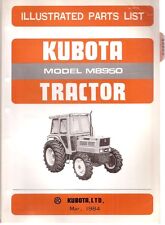 Kubota M8950 Tractor Illustrated Parts List