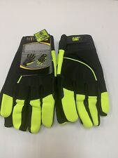 Cat Cat012224l High Visibility Utility Mens Gloves Green Large