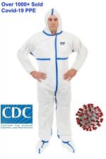 Viroguard Protective Coverall Ppe Tyvek Hazmat Bunny Suit W Hoodboots Size L