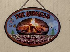Personalized Camping Rv Travel Trailer Sign Plaque