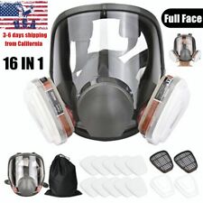 16 In1 Suit Painting Spray Same Fit 6800 Gas Mask Full Face Facepiece Respirator