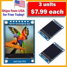 3 Units- 1.3 Inch Tft Ips Lcd Display Module 240x240 Spi For Arduino Rasppi