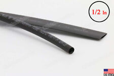 4 Feet Black Heat Shrink Tubing 12 Inch 12mm 21 Ratio Sleeve Wire Wrap Usa