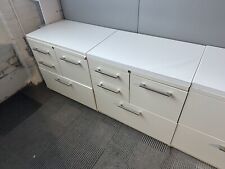 Combo File Cabinet W White Laminate Top By Haworth Office Furniture
