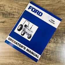 Ford New Holland 1920 Tractor Operators Owners Manual Maintenance Adjustments