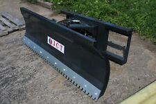 New Jct Skid Steer Hydraulic Dozer Angle Blade Plow 6ft Fits Cat Bobcat Case