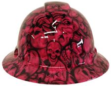 Hydro Dipped Hard Hat Ridgeline Full Brim Custom Pink Insanity Skulls