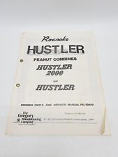 Vintage Roanoke Hustler Peanut Combine Owners Parts Service Manual