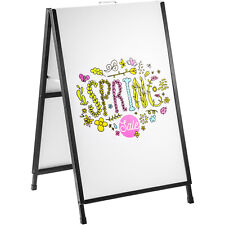 Vevor A-frame Sidewalk Sign 24 X 36 Heavy-duty Double-sided Metal Holder Stand