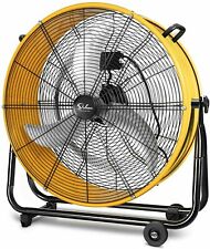 Simple Deluxe 24 High Velocity Air Movement Heavy Duty Metal Drum Fan 3 Speed