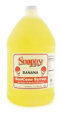 Snappy Banana Sno Cone Syrup 1 Gallon