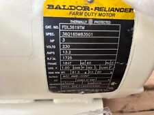 Baldor Reliance - Fdl3619tm - 3hp 230v 13.2a 1725rpm - Refurbished