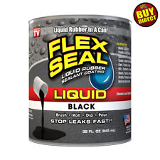 Flex Seal Liquid - Liquid Rubber Sealant Coating - Jumbo 32oz Black