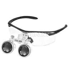 Eterfant Dental Surgical Binocular Loupe Glass Optical Lens Magnifier 3.5x Black