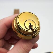 Schlage Mortise Lock Cylinder 1-14 Length Bright Brass 20-001 F Keyway Nos
